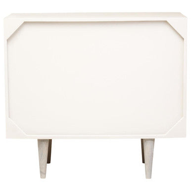 Satna Jute Black and White Design Mango Wood Sideboard