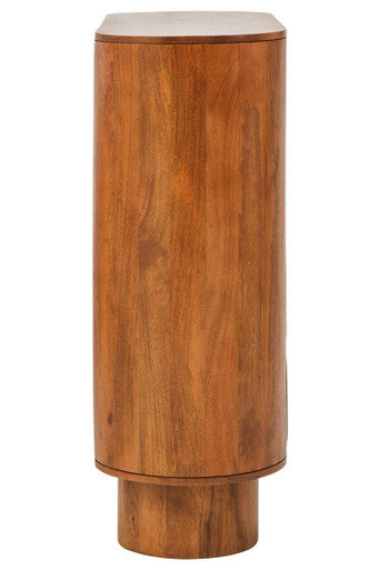 Torcino Two Door Brown Mango Wood Cabinet
