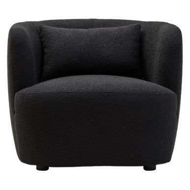 Textured Black Curved Chair | Bruge