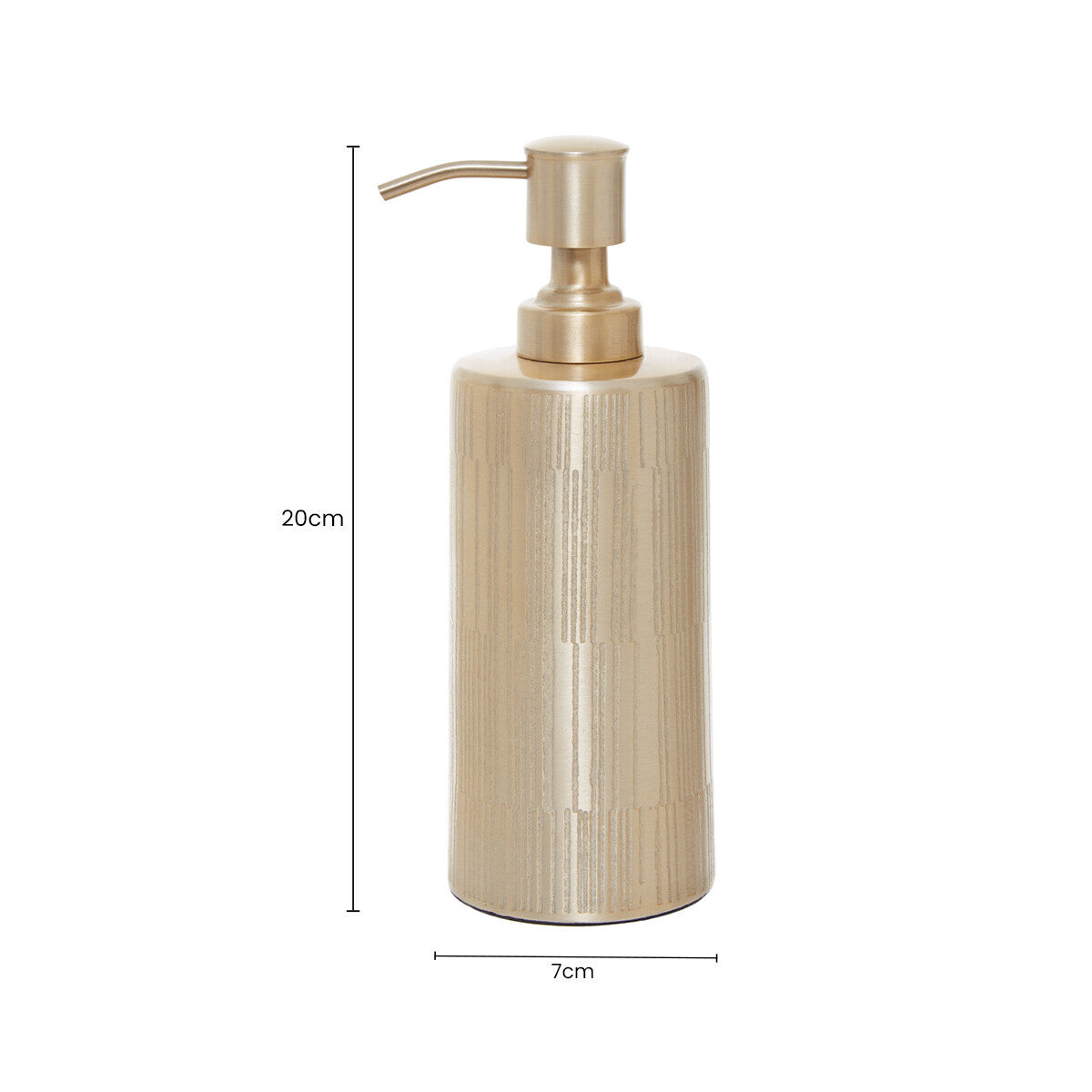 Allegra 200ml Champagne Finish Soap Dispenser