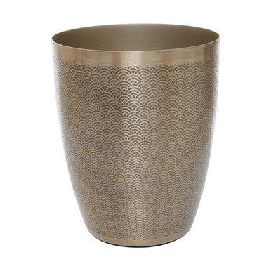 Allegra Etched Detail Aluminium Waste Bin