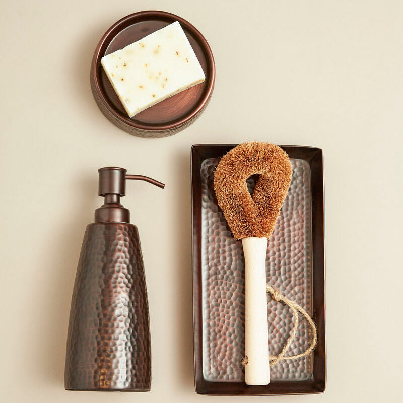 Allegra Bronze Finish Soap Dispenser