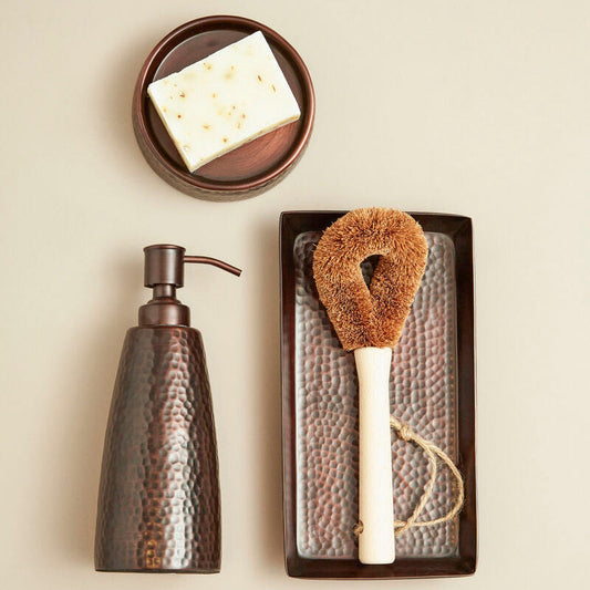 Allegra Bronze Finish Soap Dispenser