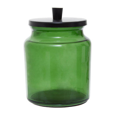 Allegra Kiara Green Glass Bathroom Jar