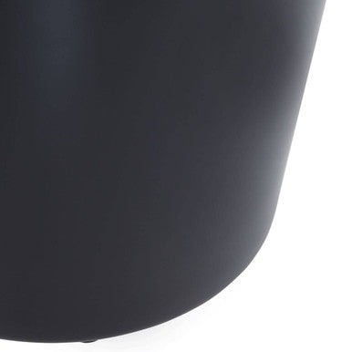 Allegra Kiara Stainless Steel Black Waste Bin