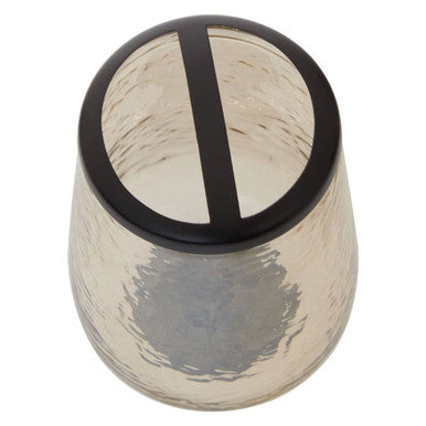 Textured Glass Toothbrush Holder | Allegra