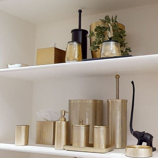 Allegra Textured Glass Toothbrush Holder