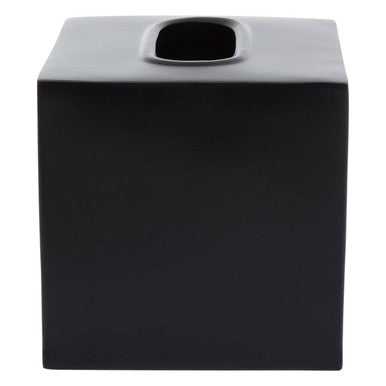 Stainless Steel Black Tissue Box | Allegra