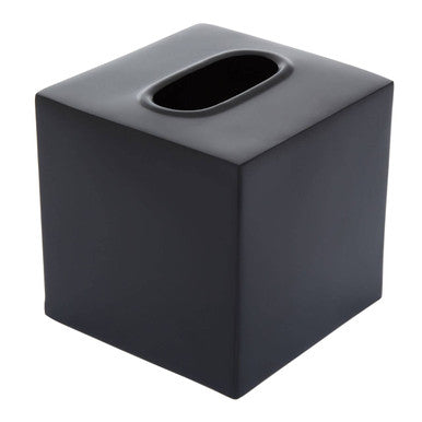 Stainless Steel Black Tissue Box | Allegra