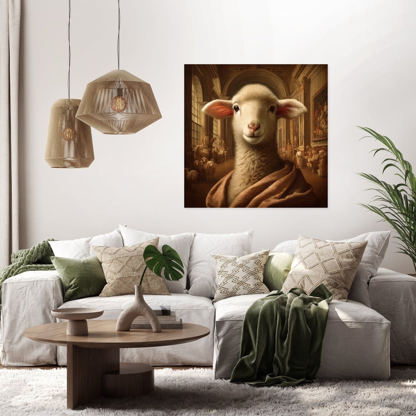 Renaissance Lamb Elegance Canvas