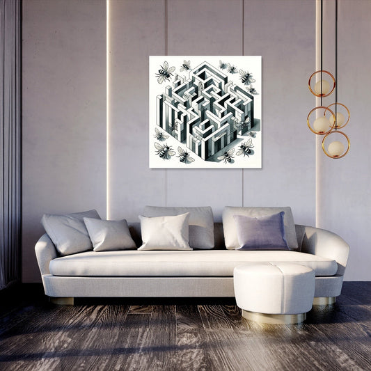 Bee's Labyrinth Canvas
