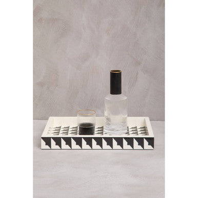 Davino Black And White Tray