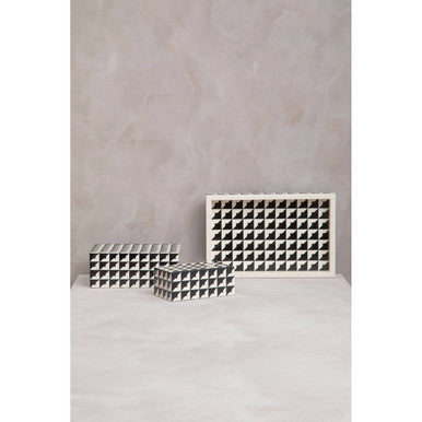 Davino Black And White Tray