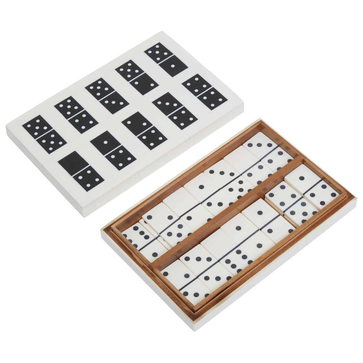 Churchill Games Black and White Domino Box Set