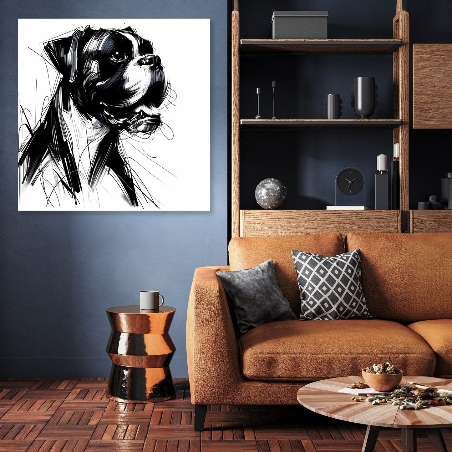 Echoes of Expression Emotional Boxer Canvas