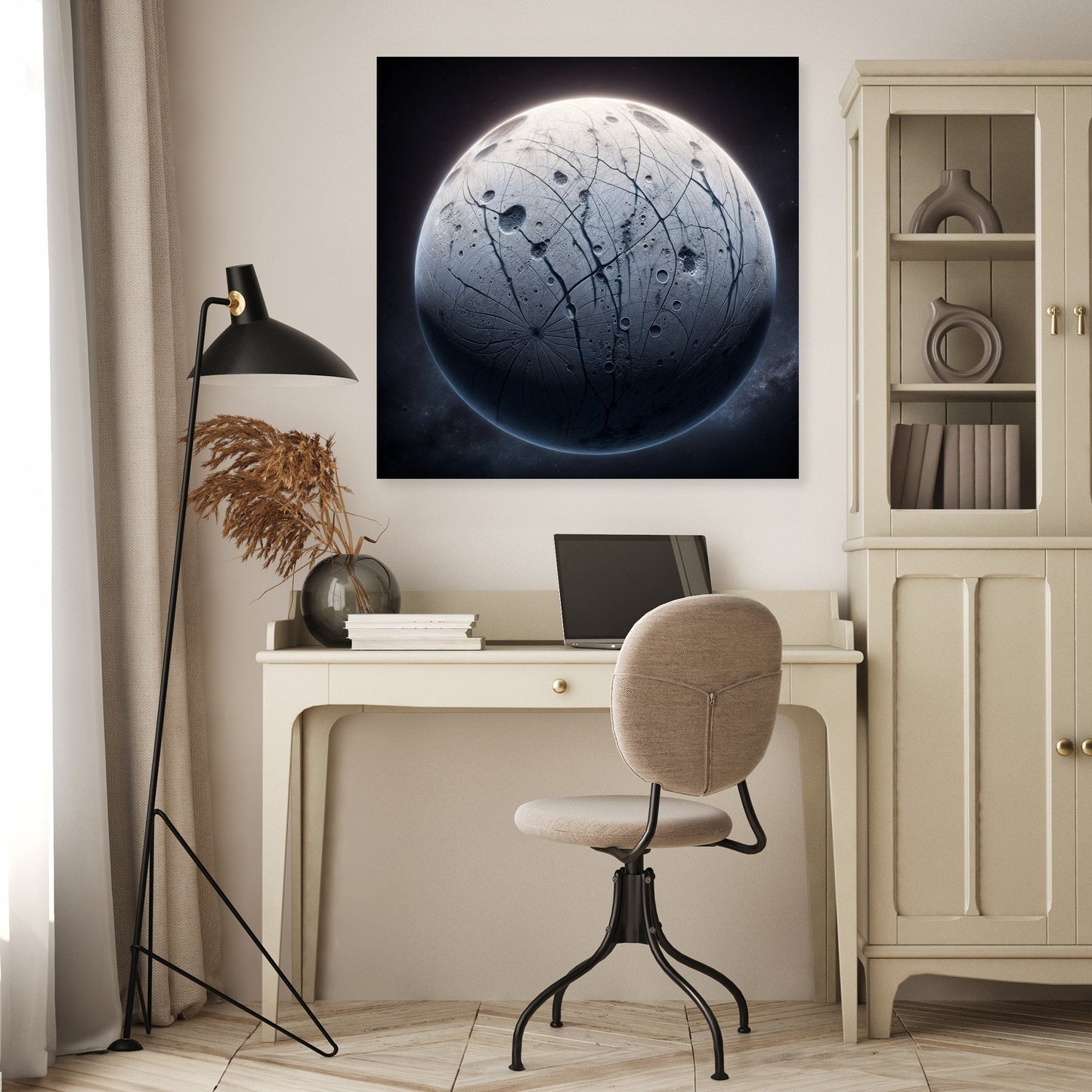 Europa's Subsurface Mystery Canvas