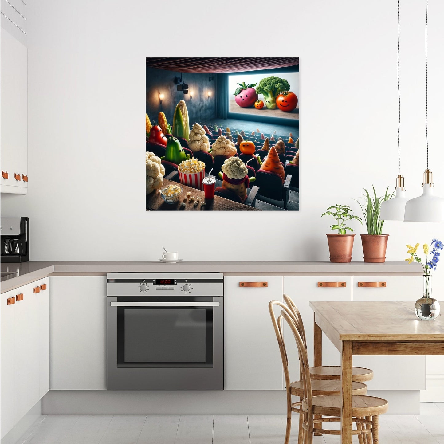 Veggie Cinema Night Canvas