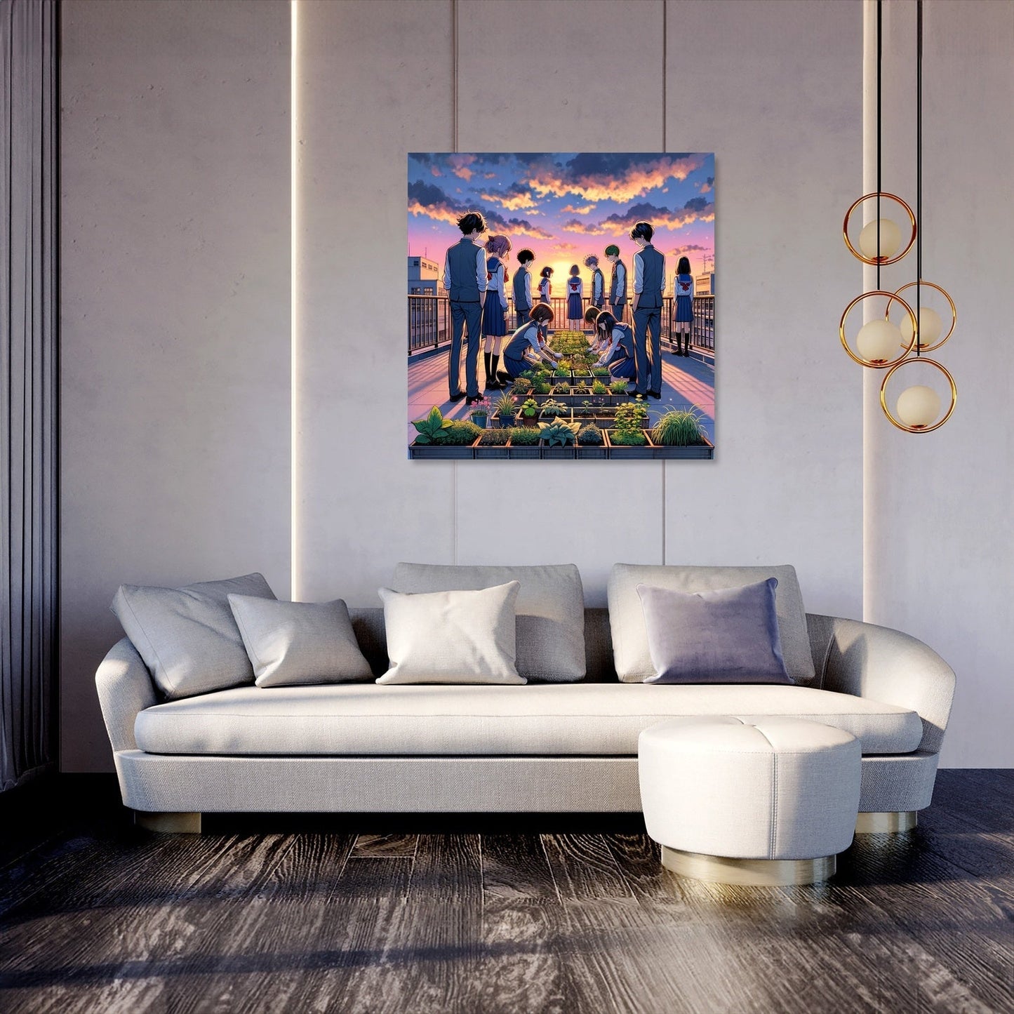 Rooftop Dreamscape Canvas
