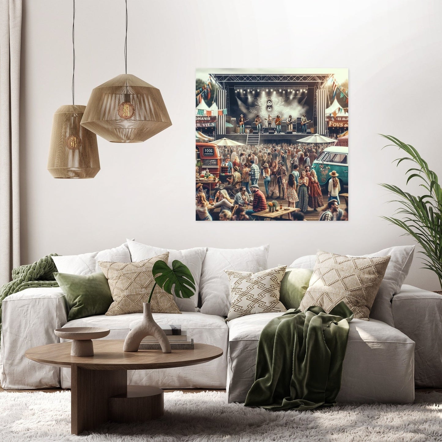 Outdoor Rock Festival Canvas
