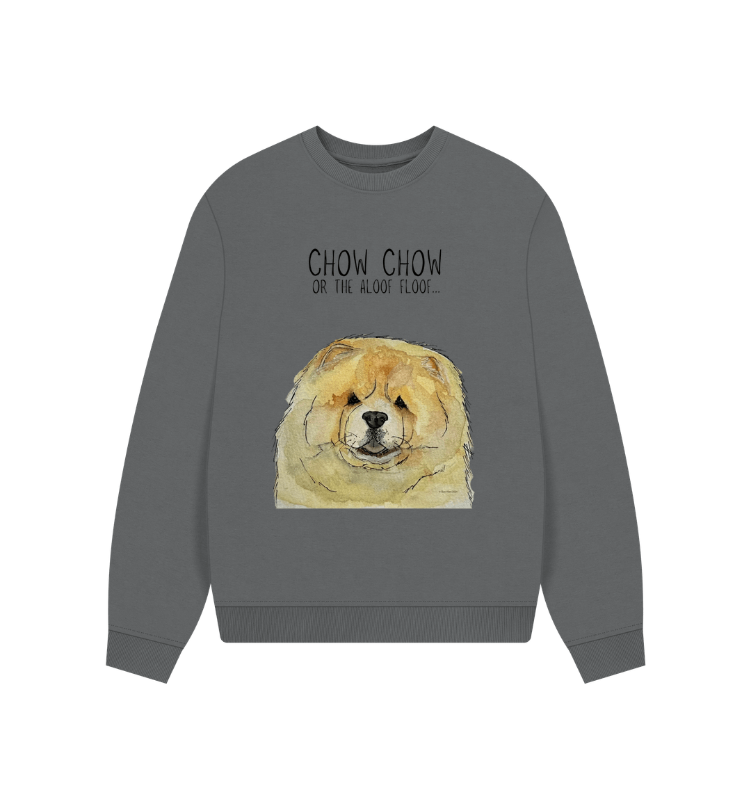 Snuggle Up in Style: Fawn Chow Chow Oversized Sweatshirt