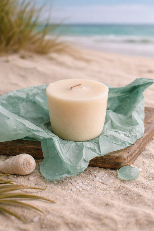 Refill Candle: Rolling Sea Mist Refillable- Sea Salt, Driftwood, Bergamot