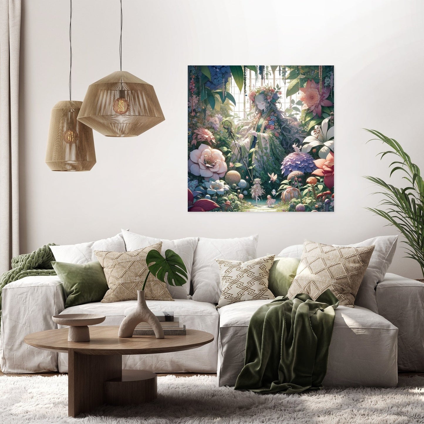 Secret Garden's Guardian Canvas