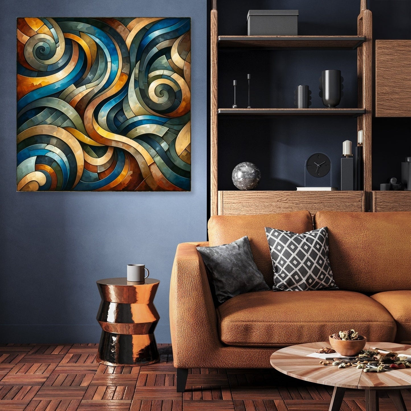 Swirling Geometry Canvas