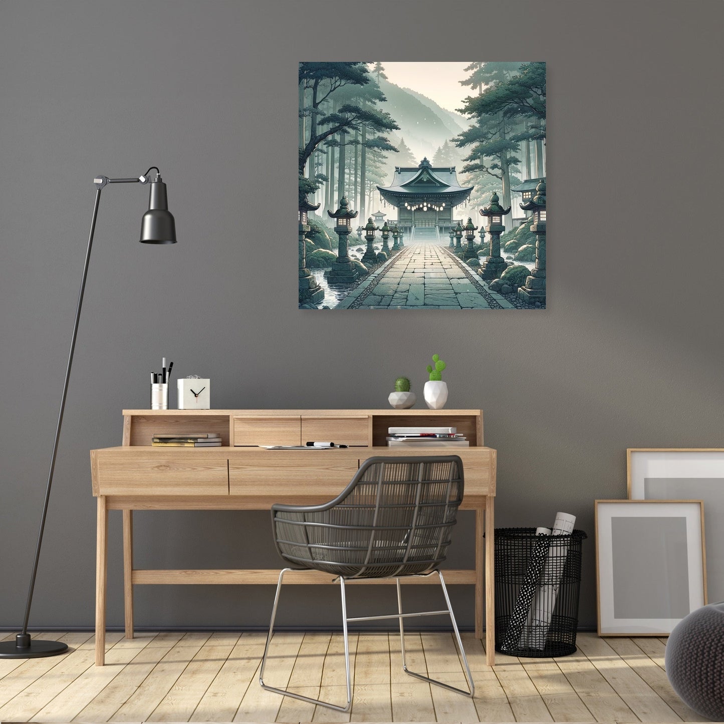 Misty Shrine Canvas