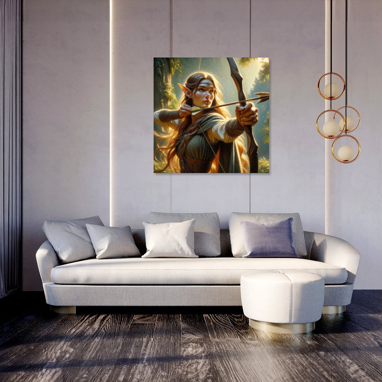Sunlit Archer Elf Canvas