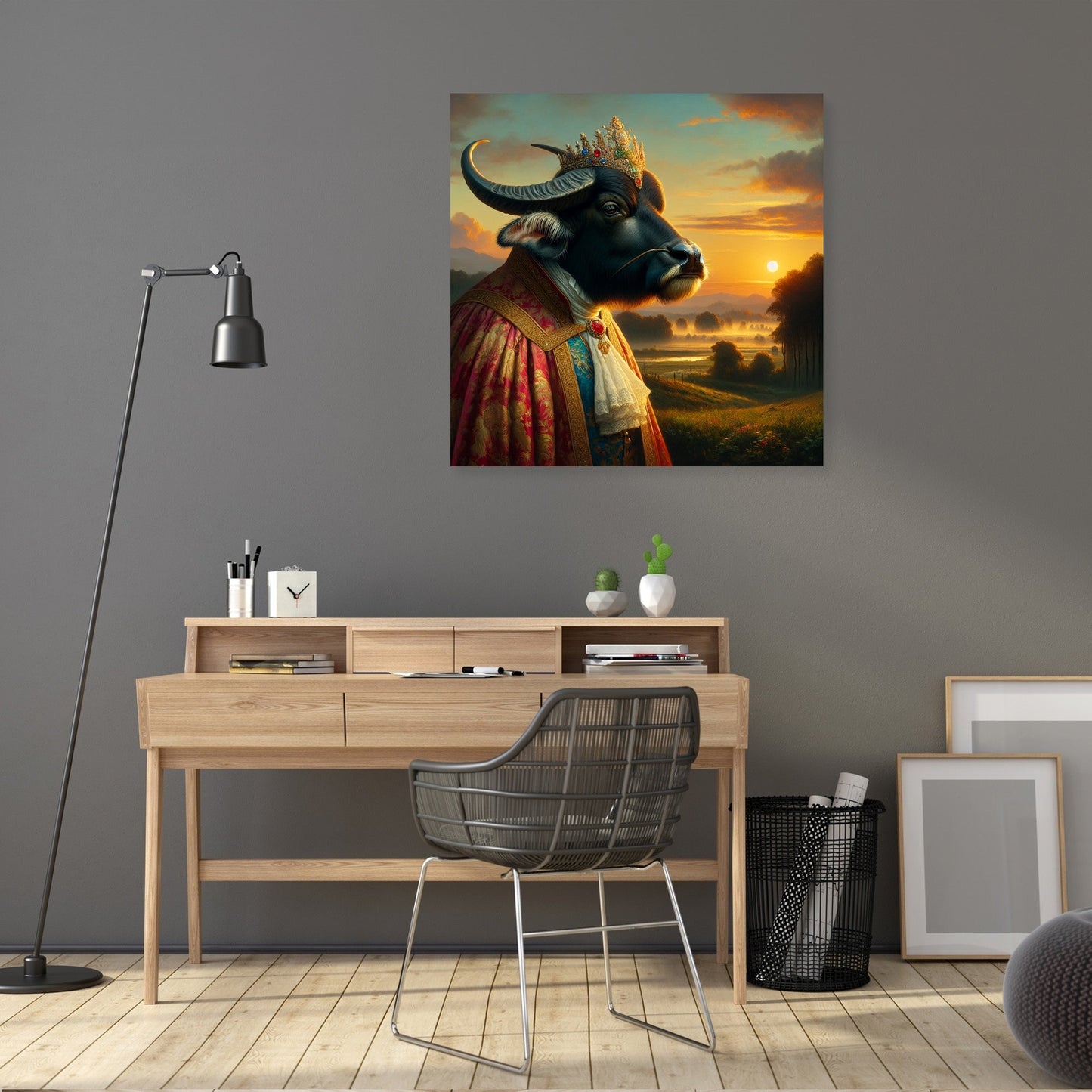 Majestic Aristocrat Buffalo Dusk Canvas