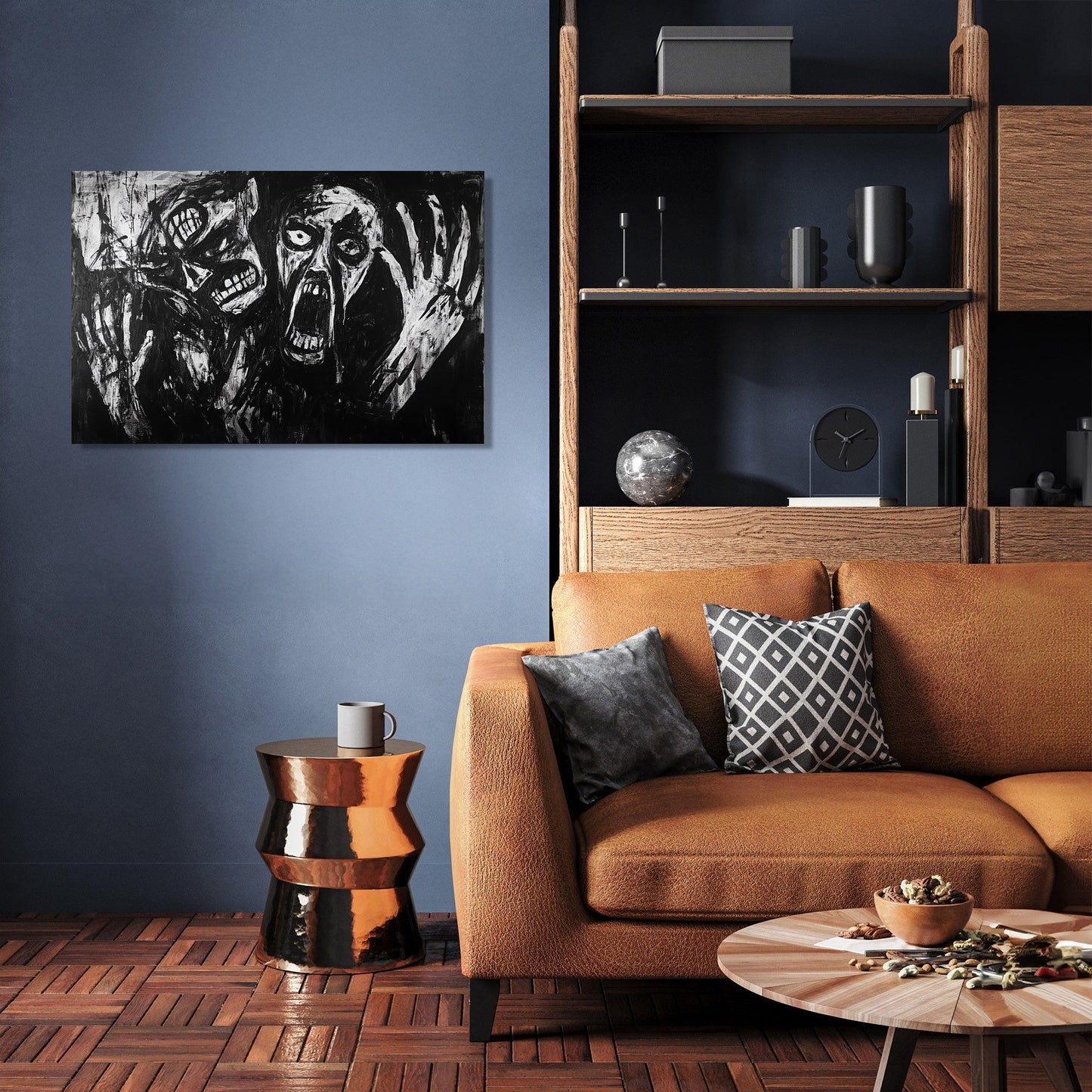Madness on Monochrome Canvas
