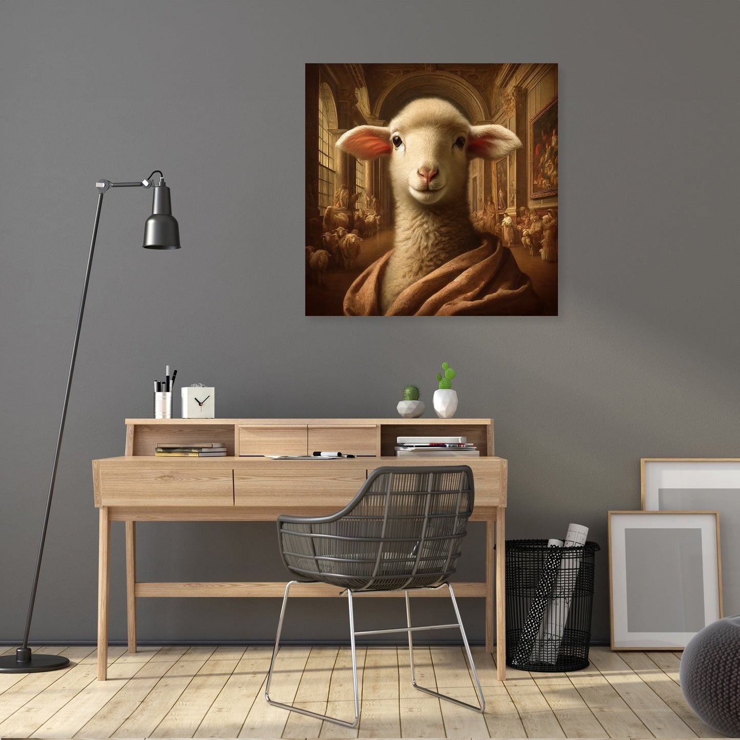 Renaissance Lamb Elegance Canvas
