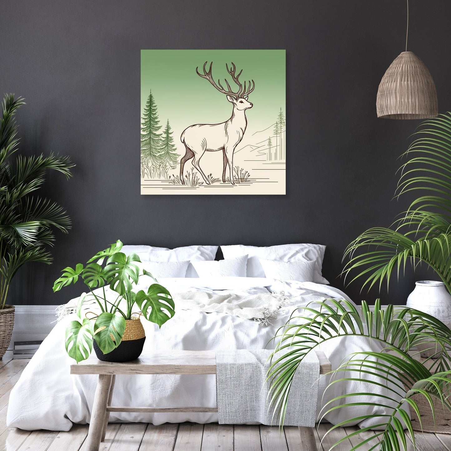 Graceful Deer Canvas
