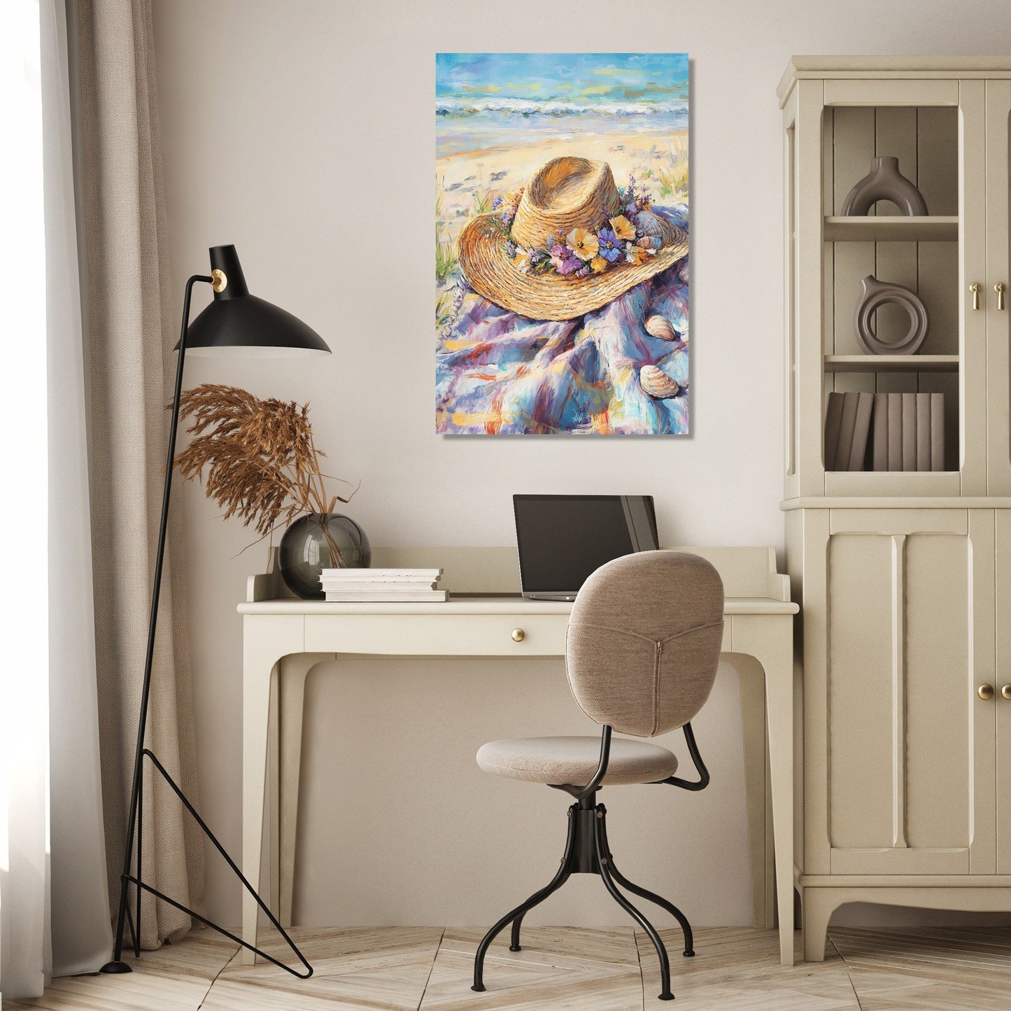 Summer Straw Hat Canvas