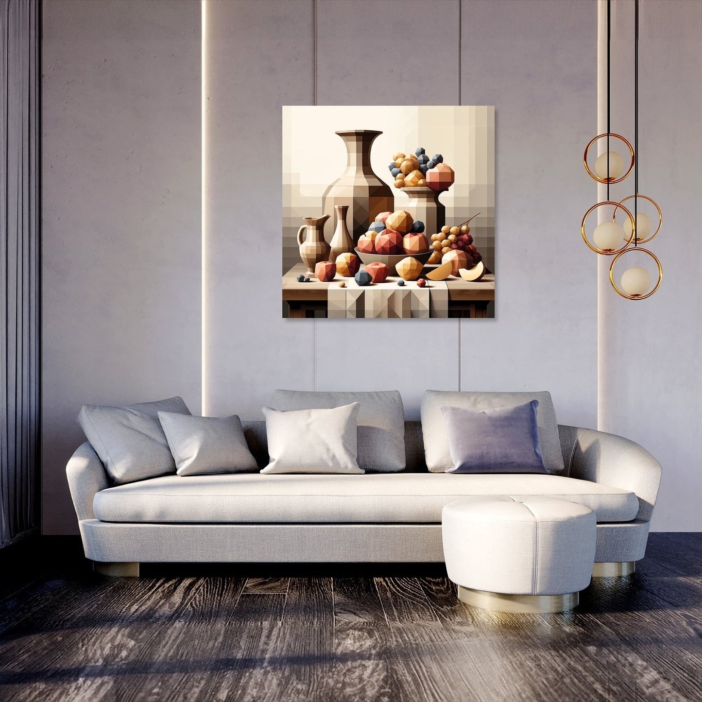 Geometric Still Life Canvas