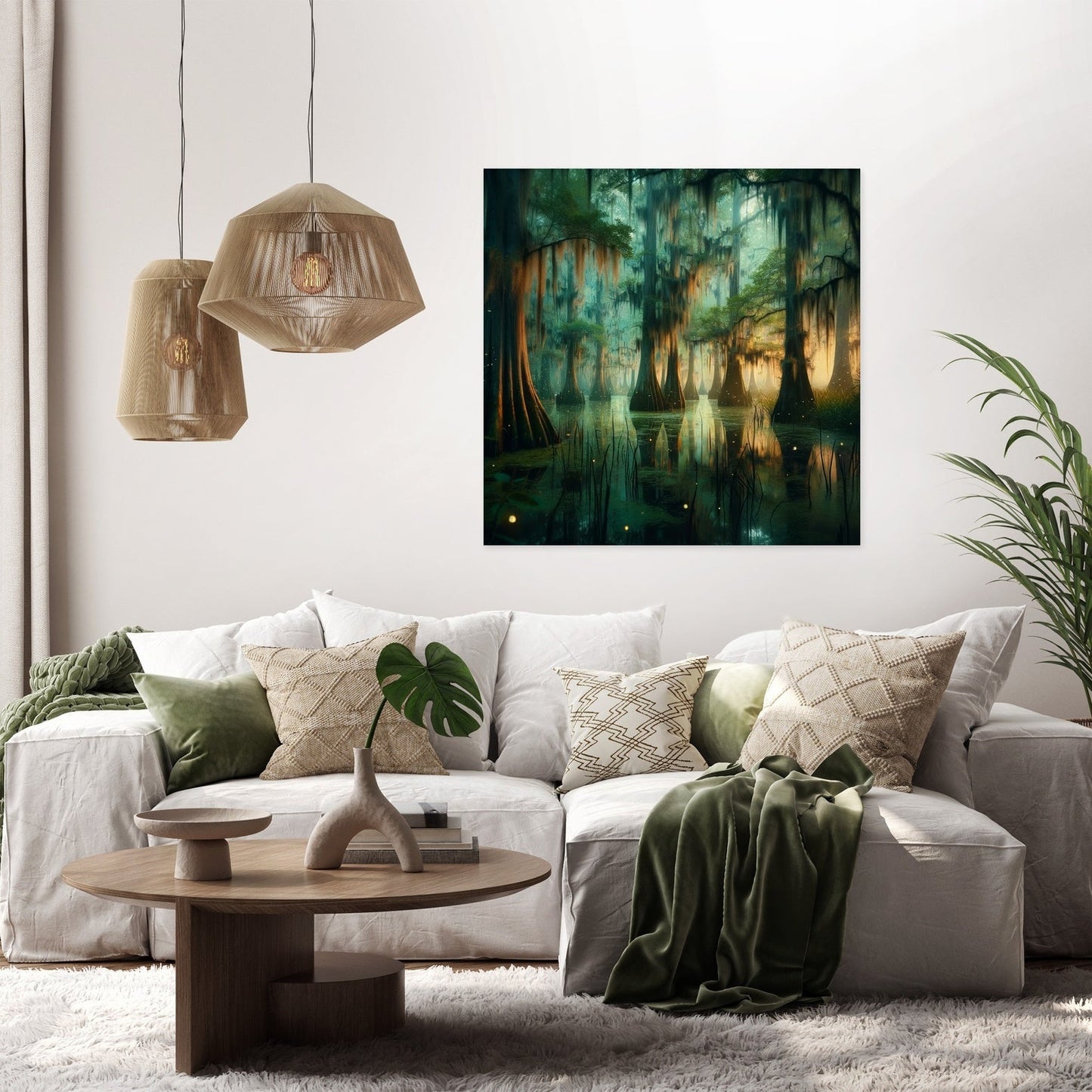 Dusk Swamp Enchantment Canvas