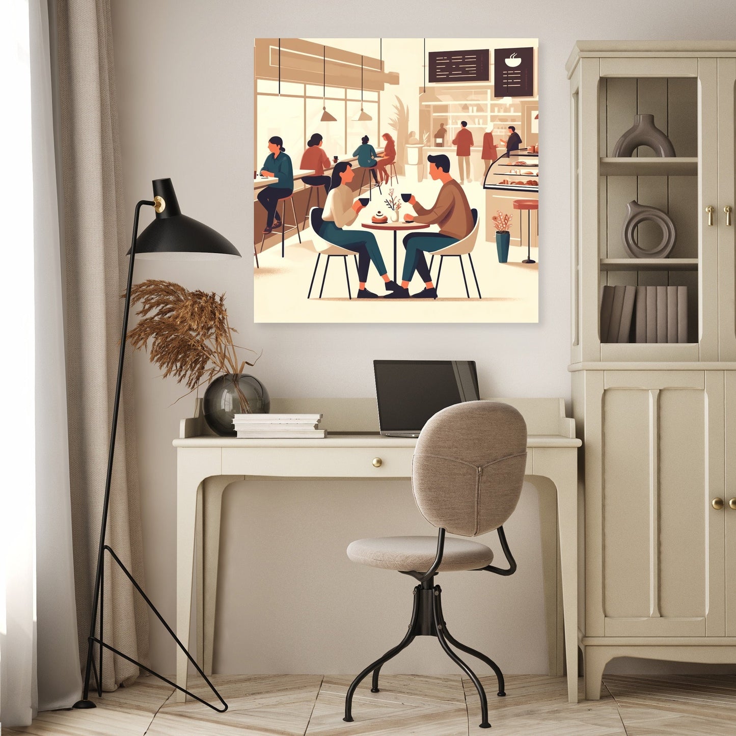 Coffee Time Friends Canvas