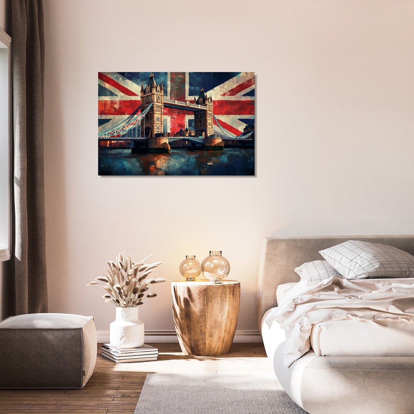 Tower Bridge Flag Canvas