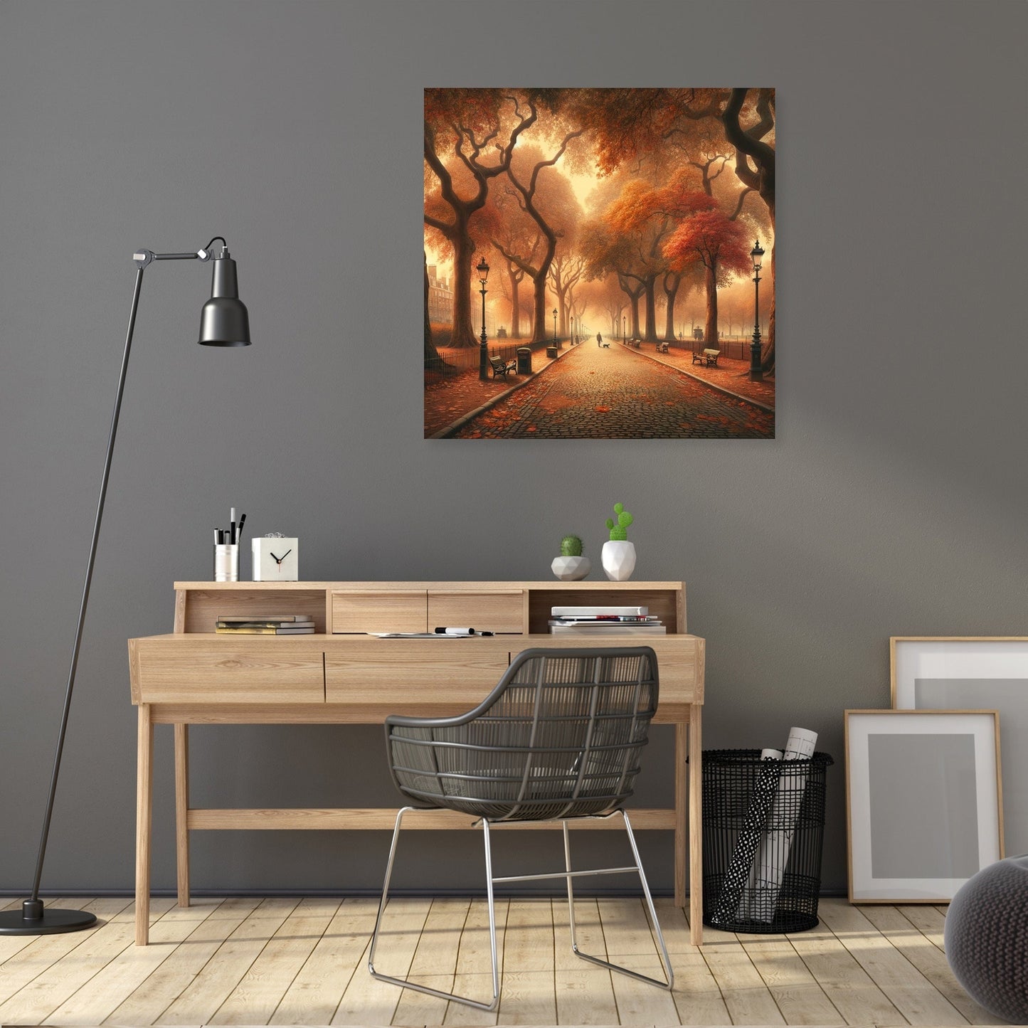 Autumn Park Elegance Canvas