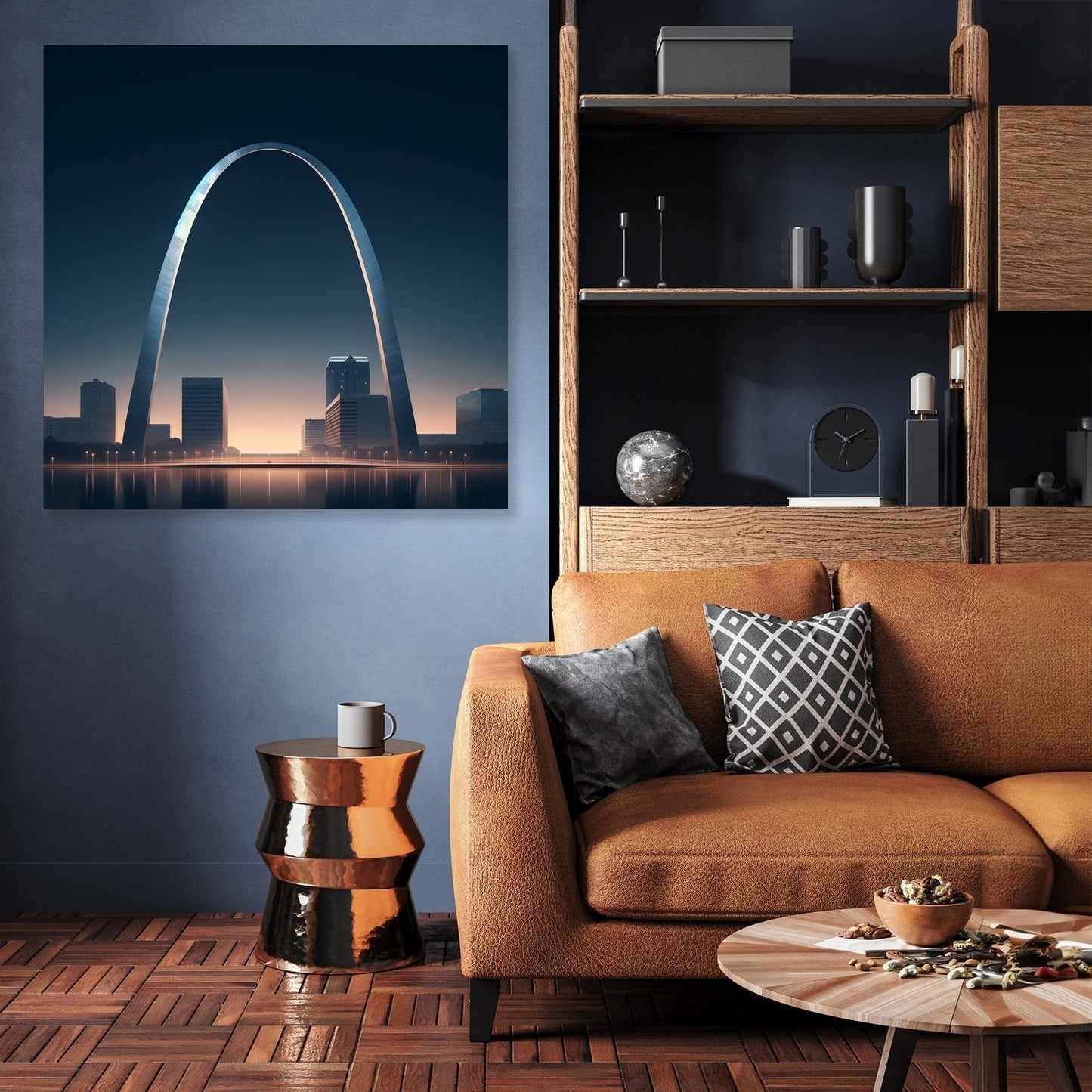 Gateway Arch Glow Canvas