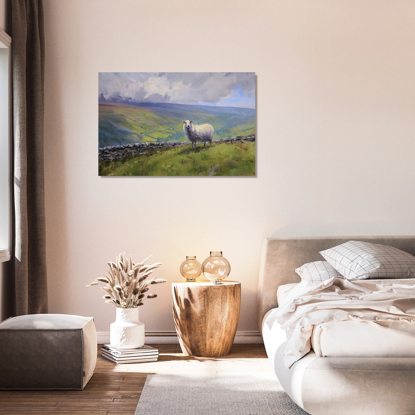 Sheep on Yorkshire Canvas