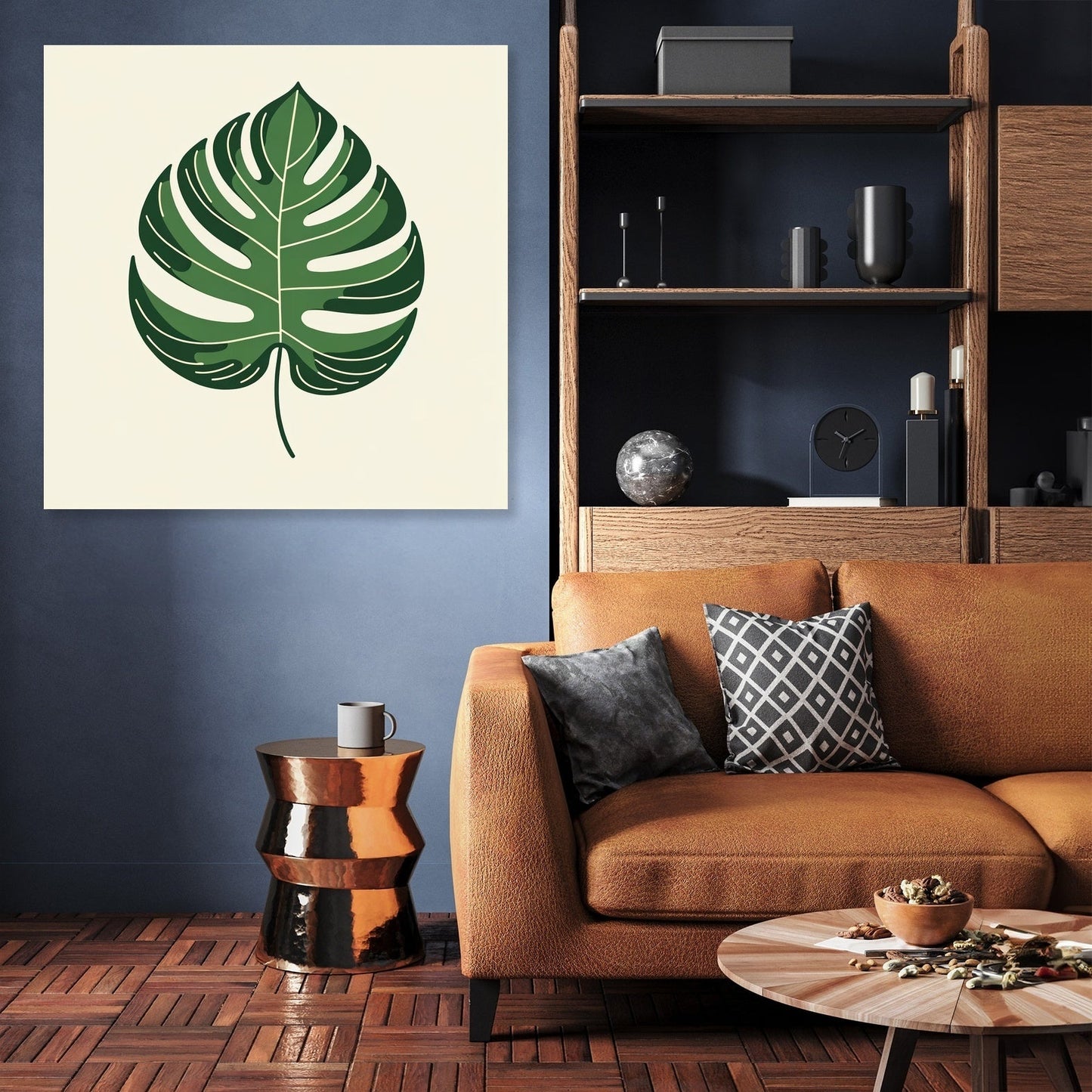 Monstera Leaf Elegance Canvas