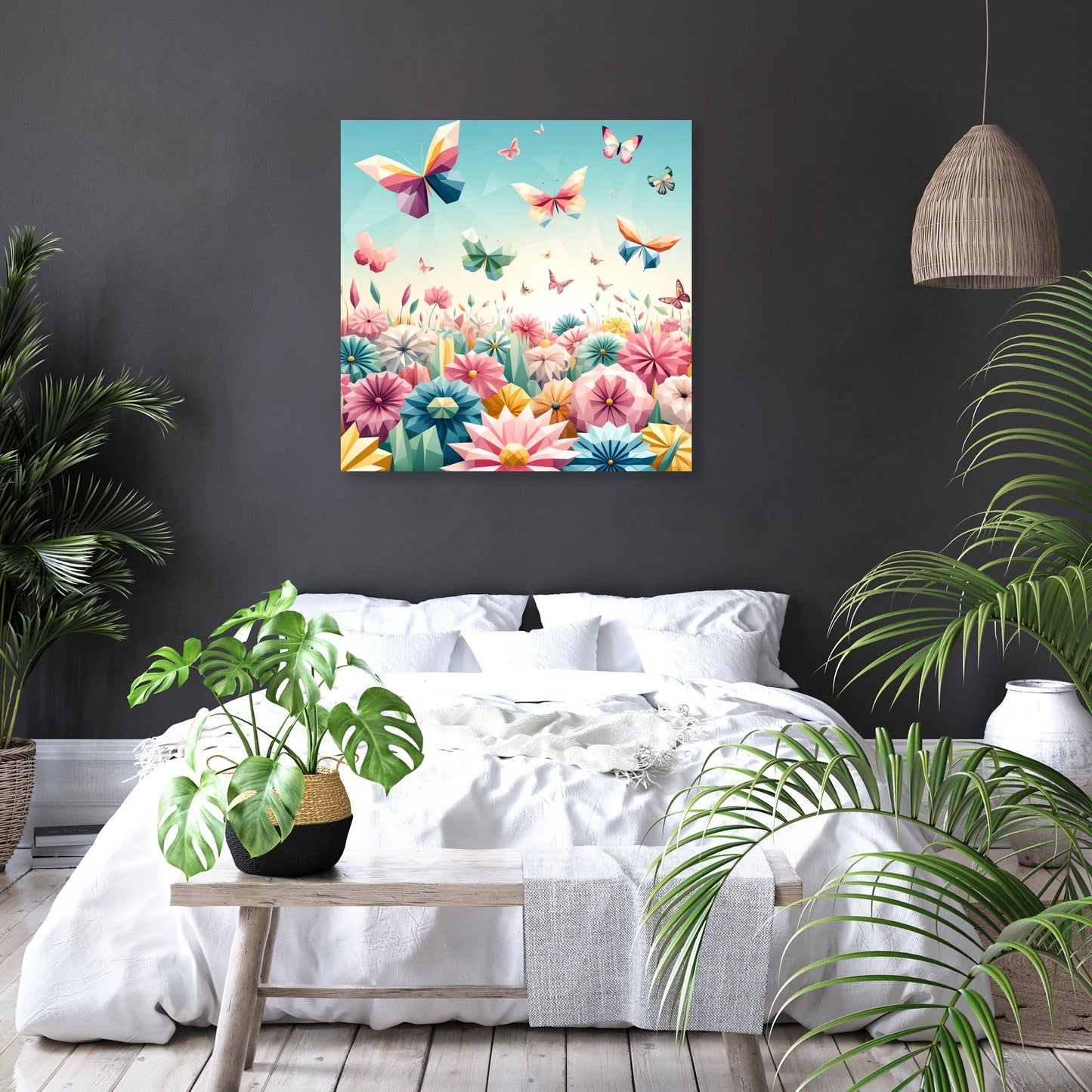 Butterfly Geometry Canvas