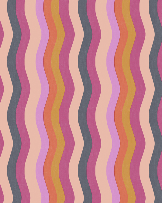 Wavy Stripe Wallpaper