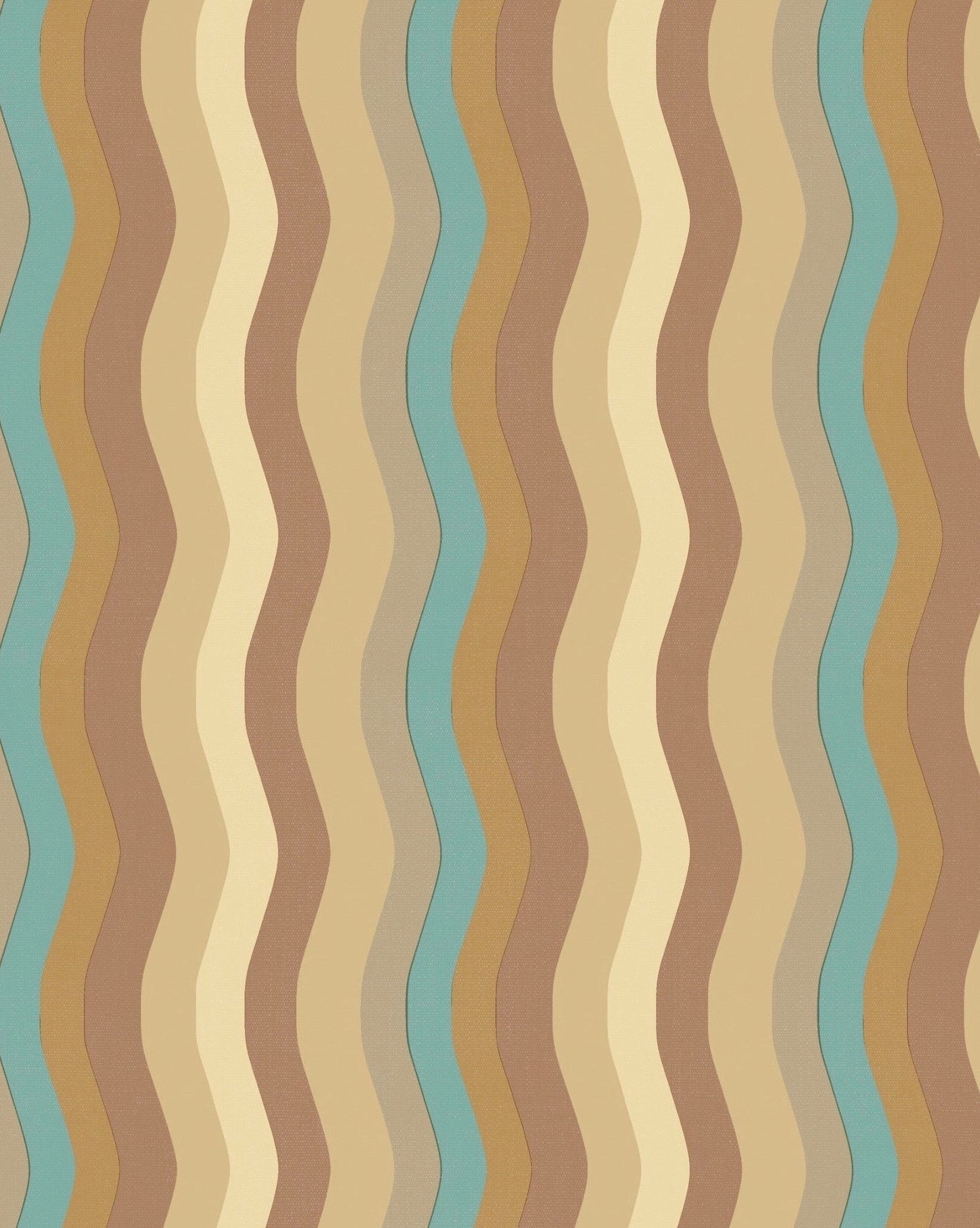 Wavy Stripe Wallpaper