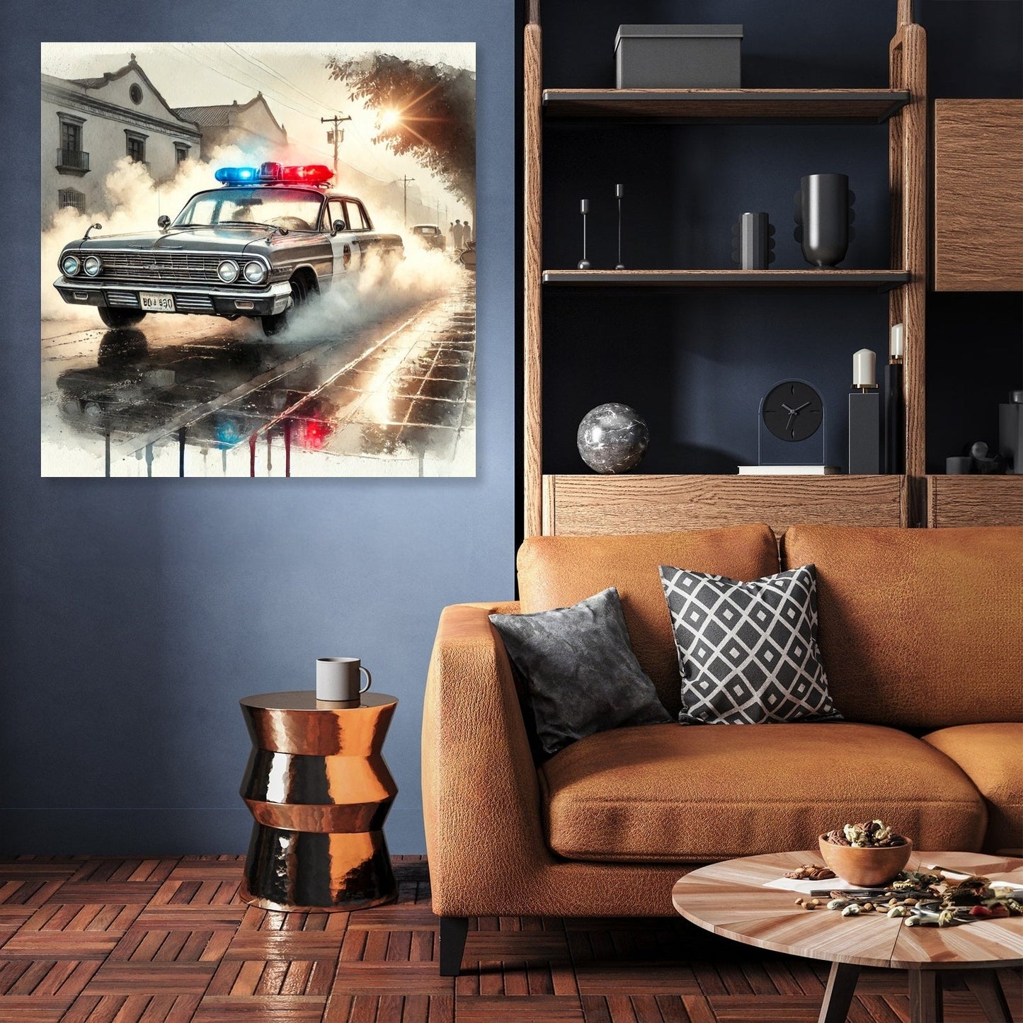 Vintage Patrol Reflections Canvas