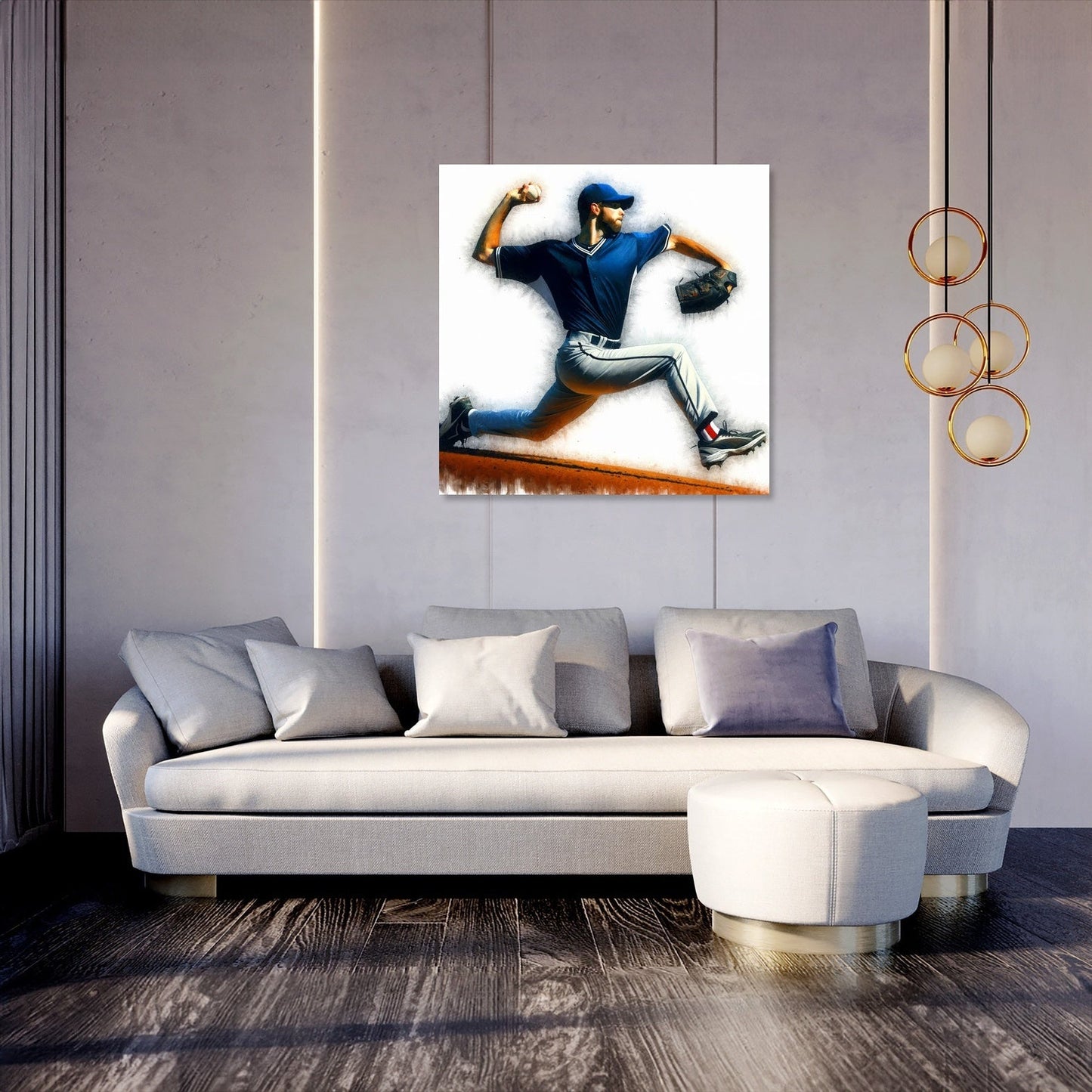 Pitcher's Moment Canvas