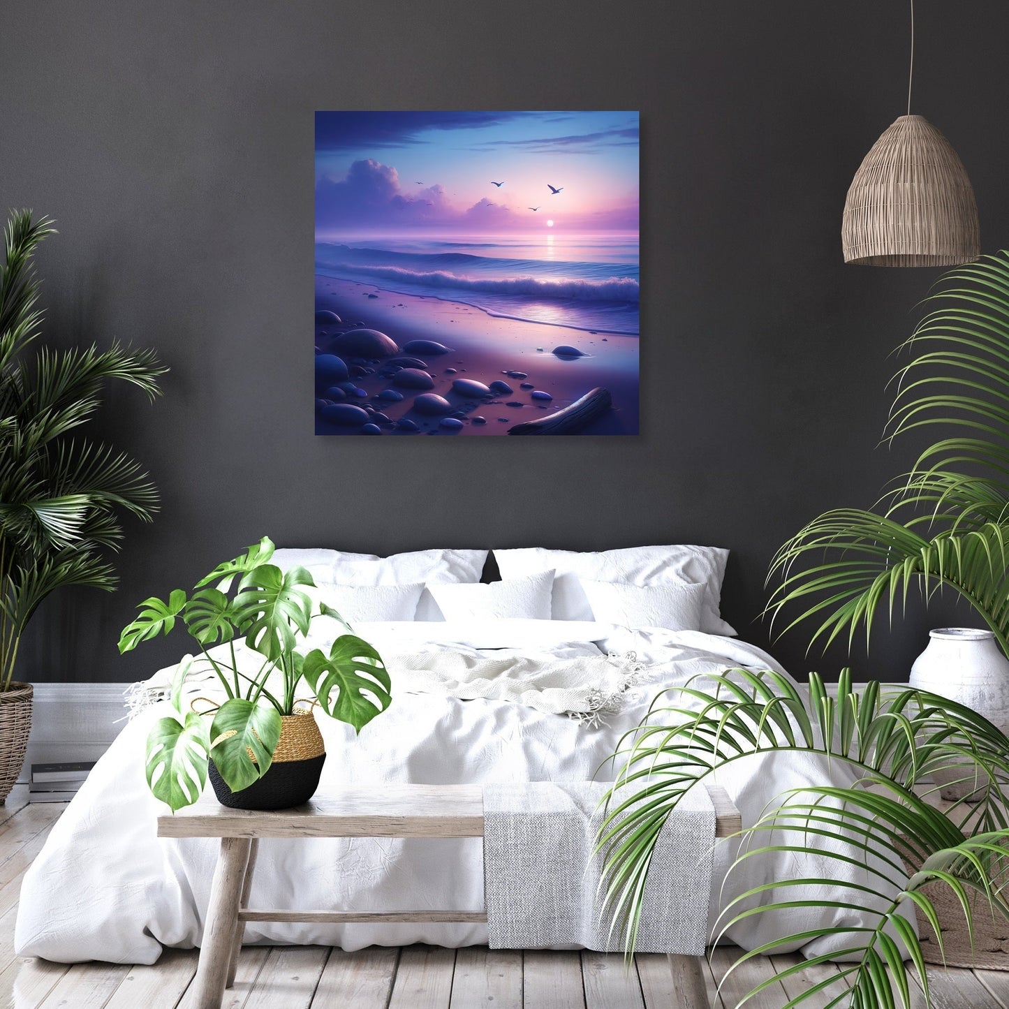 Dusk Beach Serenity Canvas