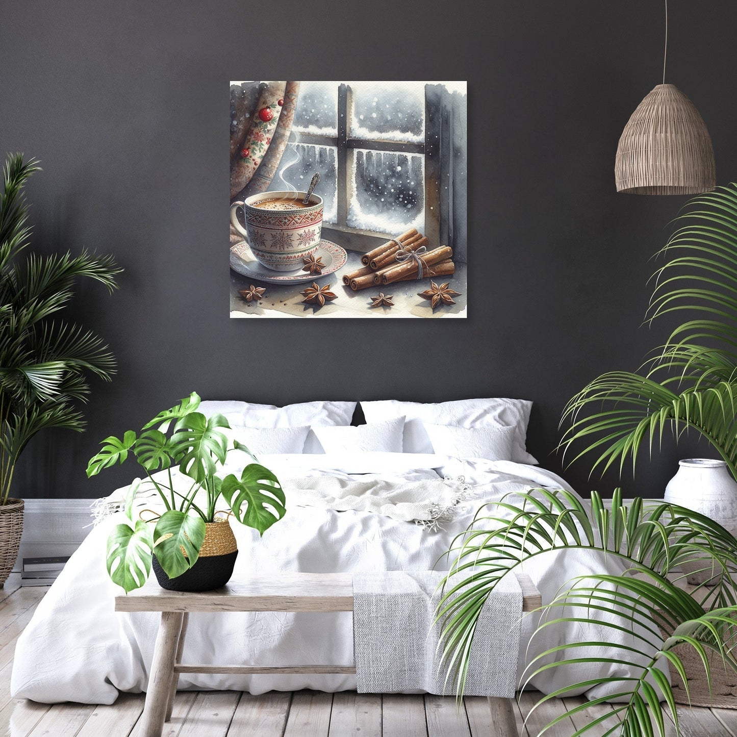 Solitary Winter Reflections Canvas