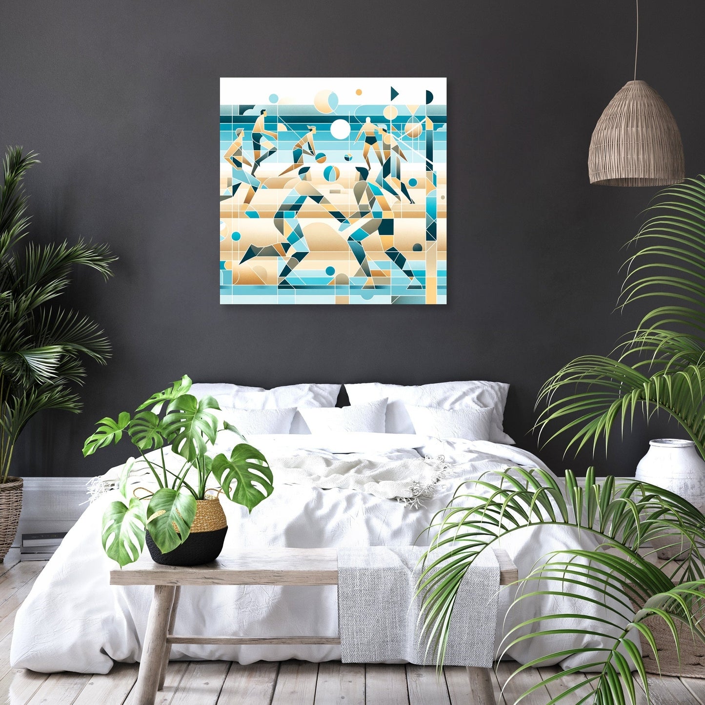 Beach Volleyball Vibes Canvas